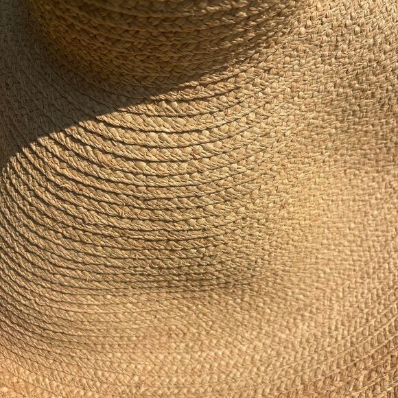 Jacquemus Large Valensole Le Grand Chapeau natural tan raffia 12” wide brim hat main image 8